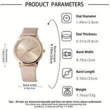 两件套优雅浪漫奢华合成蓝水晶女士手表+钱包套装，送给女友、母亲节、感恩节、开学季、圣诞节的完美礼物 - 彩色 - 查看 4