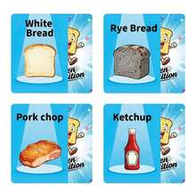 厨房竞赛快节奏卡牌游戏 – 50张食物主题卡牌，趣味成人派对和家庭游戏，快速反应拍手卡牌游戏，适合游戏之夜、聚会和送礼 - 彩色 - 查看 5