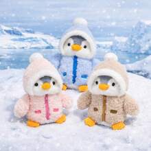 Muñeco de peluche de pingüino lindo de 25cm/9.84in, muñeco de peluche de pingüino de dibujos animados suave, con ropa intercambiable, adecuado para regalos de cumpleaños, Navidad, Año Nuevo y San Valentín de niños, unisex (debido a diferentes lotes de tela, el color puede variar ligeramente de la imagen promocional, pero el producto real será similar a la imagen) - Multicolor - Ver 10