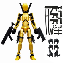 3D可动人偶玩具 - 多关节可动人偶玩具，配件丰富，适合3岁以上儿童作为桌面摆件，是送给男孩女孩的酷炫收藏礼物。 - 彩色 - 查看 10