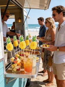100 que xiên cocktail, xiên trái cây Hawaii, chủ đề nhiệt đới - Chủ đề trái cây nhiệt đới Hawaii, que xiên cocktail hình dứa 3D trang trí bánh cupcake, hoàn hảo cho tiệc sinh nhật, họp mặt gia đình, trưng bày món tráng miệng và các sự kiện theo chủ đề, trang trí bằng dứa. - Nhiều màu - Xem 9