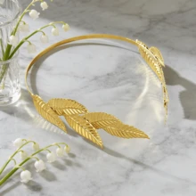 1 pieza Diadema con diseño único de cadena con borla con forma de moneda con patrón de retrato de estilo de Oriente Medio, adecuada para actuaciones de danza, elegante, fiesta - Dorado - Ver 9