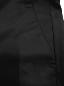 男士正装裤，新款休闲正装裤，四季皆宜，商务风格宽松版型，时尚百搭弹力休闲裤，舒适经典设计休闲装 - 黑色 - 查看 6