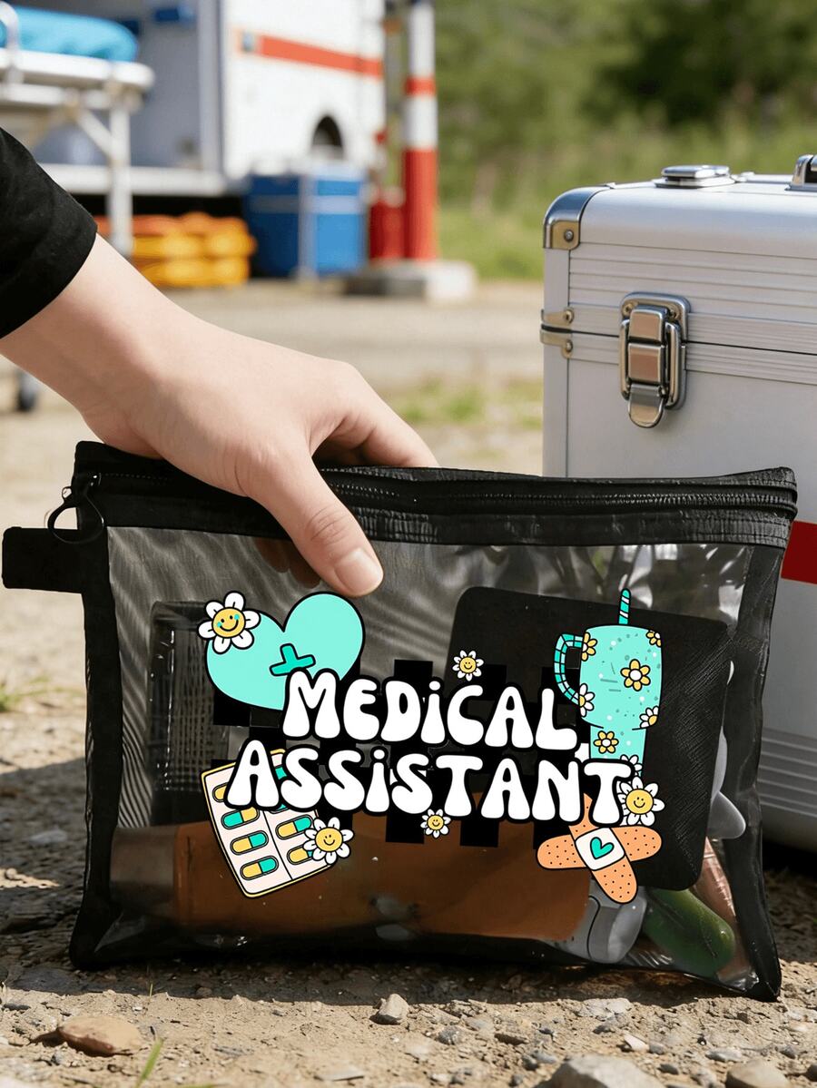 医疗助理专用网眼化妆包，医疗助理拉链收纳袋/便携收纳袋，医疗美容/护理用品，旅行必备，宿舍用品，结婚礼物，母亲节礼物，生日礼物，送给朋友和老师的礼物，药品收纳袋，浴室收纳袋，珠宝收纳袋，唇彩和化妆品收纳袋，学生宿舍洗漱包，送给妻子、家人、朋友和同事的礼物