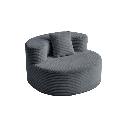 Plush Corduroy Cloud Couch Beanbag For Adults & Teens - No Assembly Required, Vacuum-Packed, Quick Rebound, Abrasion-Resistant Lounge Chair With Removable Cushions For Living Room, Bedroom