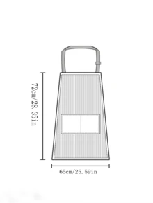 防水防油围裙，易于擦拭的厨房烹饪围裙，男女通用领带设计 - 彩色 - 查看 5