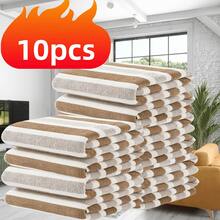 10pcs - 11.02*11.02 Inch Wide Striped Coral Fleece, Super Soft & Absorbent, 300g/Sqm, Suitable For Home, Hotel, Gym, Travel, Quick Drying, Multi-Color Options, Bathroom Accessories, Reusable Cleaning Cloth, Hand Towel, Face Towel - Multicolor - View 12
