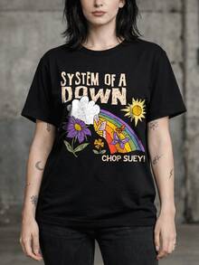 Women T-Shirts - 黑色 - 查看 2
