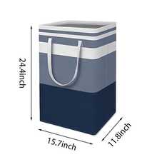 1 giỏ đựng quần áo bẩn bằng vải, dùng trong phòng tắm, phòng giặt, ban công, khách sạn, phòng trẻ em, để đựng quần áo bẩn. - Nhiều màu - Xem 2