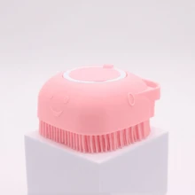 Bàn chải tắm cho thú cưng, bàn chải massage cho chó mèo, bình đựng dầu gội, bàn chải lông silicon mềm, bàn chải cao su, dụng cụ chải chuốt khi tắm cho thú cưng. - Nhiều màu - Xem 11