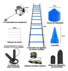 50 Piezas Conos de Entrenamiento de Fútbol – 3 Colores: Azul, Naranja, Mixto - Azul - Ver 3