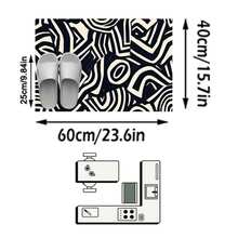 1pc Asymmetrical Geometric Abstract Art Rug/Carpet/Area Rug/Doormat, Nordic Modern Luxury Style, Suitable For Entryway, Balcony, Hallway, Outdoor, Patio, Living Room, Soft And Machine Washable, Home Decor - Multicolor - View 17
