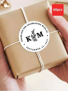 1-120Pcs Custom Wedding Stickers: Featuring Personalized Designs And Round Custom Labels, These Stickers Allow You To Freely Edit Next To Your Liking. Boasting Waterproof And Oil-Resistant Properties, They Are Available In A Variety Of Sizes. - Multicolor - View 44