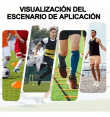 50 Piezas Conos de Entrenamiento de Fútbol – 3 Colores: Azul, Naranja, Mixto - Naranja - Ver 6
