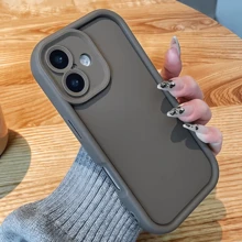 Bộ 3 ốp lưng điện thoại chống rơi màu trơn tối giản, tương thích với Apple 17, 16, 15, 14, 13, 12, 11 Pro Max, Air, áp dụng cho các dòng máy khác. - Nhiều màu - Xem 3