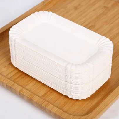 50pcs/100pcs Cake Plates, Birthday Cake Plates, Dessert & Cupcake Plates For Events, Parties, Picnics, Camping, Festivals, Birthdays, Outdoor Gatherings