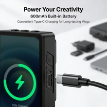 Mini Vog Selfie Display, Wireless Screen Duplication, Adjustable Brightness In Four Levels, Works With Apple And Android, Perfect For Tk Live And Vog Production, Useful Gadget, Selfie Stick - Modern Style - View 3