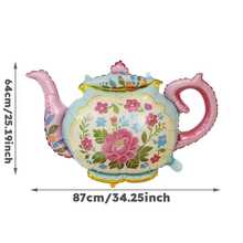 1pc Large Teapot Shaped Balloon, Elegant Retro Design, Suitable For Birthday Party, Wedding, Afternoon Tea, Family & Friends Gathering, Indoor & Outdoor Decor And Gift - View 3