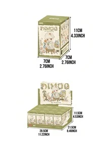 Labubu POP MART DIMOO "If Today Is Monday - The Missing Day" Series Collectible Figure, Comfortable Home Wear Design, Soft Healing Aesthetics, Cute Anime Art Toy, Suitable For Placing On Desk, Bookshelf And Home Office, Perfectly Expressing Daily Mood, Ideal For Collection Display And Photography Props, Also An Ideal Birthday, Christmas, Valentine's Day Or Friendship Gift For DIMOO Fans, Teenagers, Girls And Art Toy Enthusiasts. - Multicolor - View 5