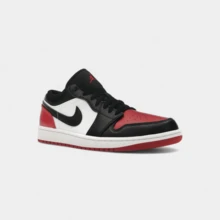 Jordan 1 Low Bred Toe 2.0 - Red - View 3