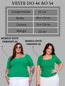 Women's Plus Size Blouse Brazil Square Neck Casual Plus Ribbed Premium Sizes 44 46 48 50 52 54 GG G1 World Cup - 巴西短版襯衫 - 白色 - 查看 6
