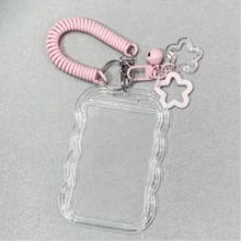 Un conjunto de documentos de identificación retráctiles de alta resistencia con llavero y pulsera, funda transparente para tarjetas con hebilla de bloqueo de , diseño antirrobo, funda duradera para tarjeta de identificación, tarjeta de estudiante, tarjeta de campus, adecuado para la temporada de regreso a clases, regalo ideal - Llavero pequeño - Ver 12
