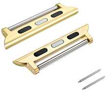 2pcs 20-22mm Width Adapter Bands Compatible With Apple Watch Bands, Fit For 49mm 46mm 45mm 44mm 42mm 41mm 40mm 38mm Ultra Series 11 10 9 SE 8 7 6 5 4 3 2 1 Smartwatch Accessories - 2 Connectors + 2 Spring Ears - View 18