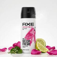 Dove Desodorante corporal en spray AXE Anarchy For Her aroma rosa y bergamota, 150 ml/5.0 oz, paquete de 10 - Múltiples aromas - Ver 4