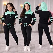"Fun And Comfortable Girls' Sweatshirt" (4 To 14 Years Old) - Mint Green - View 2