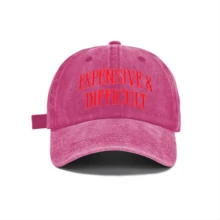 1pc Women's "Expensive & Difficult" Embroidered Letter Trucker Hat, Casual Baseball Cap, Suitable For Spring, Autumn, Street, Travel, Beach Vacation - Nhiều màu - Xem 17