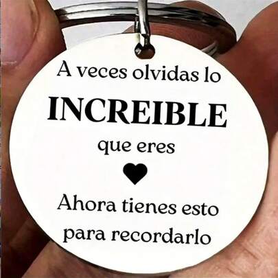 1 chiếc, Móc khóa mang thông điệp truyền cảm hứng từ Tây Ban Nha, Quà tặng cho con trai, con gái, phụ nữ, nam giới, Quà sinh nhật