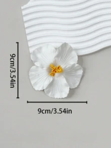 3pcs/Set Hawaiian Flower Hair Clips, Summer Women Hair Clips, Hibiscus & Lotus Flower Hair Clips, Artificial Flower Hair Accessories, Festival Beach Party Hair Decor, Daily Wear, Women's Fashion Accessories, Girls' Wedding Boho Hair Clips, Claw Clips, Hair Pins, Flat Claw Clips, Hair Clips, School Supplies,Holiday,Travel, Head Accessories - Multicolor - View 2