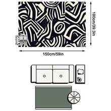 1pc Asymmetrical Geometric Abstract Art Rug/Carpet/Area Rug/Doormat, Nordic Modern Luxury Style, Suitable For Entryway, Balcony, Hallway, Outdoor, Patio, Living Room, Soft And Machine Washable, Home Decor - Multicolor - View 20