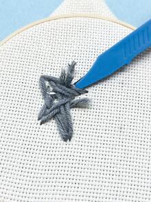 [1/2 Pcs]Blue Sickle Seam Ripper, Curved Sickle Head Design, 7.6cm Small Size Suitable For Fine Areas, 14.4cm Large Size Suitable For Large Area Fast Seam Ripping, All-Scenario Compatible For Sewing, Pattern Making Rework And Cross Stitch Modification - Blue Sickle Thread Remover - View 5