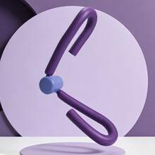 便携式腿部训练器,适用于健身、盆底肌训练、瑜伽、普拉提、家庭锻炼、健身房、运动、健身教练 - 粉色 - 查看 13