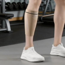 VBOSI 1pc Durable Leg Sleeve - Double-Layer Knitted Compression, Suitable For Daily Wear And Fitness, Unisex - View 15