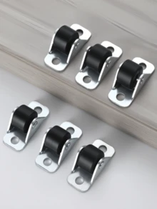 4 bánh xe nhỏ cố định, bánh xe nhỏ gọn, một chiều, có mặt trên bằng kim loại, bánh xe TPE cứng cáp, hoạt động êm ái, kèm ốc vít, dùng cho đồ nội thất, tủ, giường kéo, ngăn kéo. - nhiều màu - Xem 4