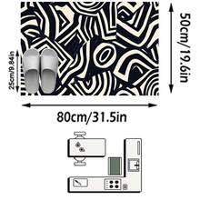 1pc Asymmetrical Geometric Abstract Art Rug/Carpet/Area Rug/Doormat, Nordic Modern Luxury Style, Suitable For Entryway, Balcony, Hallway, Outdoor, Patio, Living Room, Soft And Machine Washable, Home Decor - Multicolor - View 16