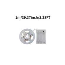 1 Pieza Tira de Luces LED Cálida/Blanca (1-10m), Tira LED Flexible, Alimentada por Caja de Baterías, Sin Enchufe Requerido, Utilizable en Cualquier Lugar para Iluminación, Ideal para Acampada, Armario y Rincones Oscuros (Baterías No Incluidas) - Tira de LED monocromática alimentada por pilas - Ver 19
