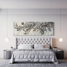 1 Pieza Cuadro de Lienzo de Árbol de Olivo, Estilo de Arte Decorativo Clásico Moderno, Póster de Pintura al Óleo Enmarcada, Tema de Paisaje, Patrón de unicolor, Adecuado para Interior/Exterior, Sala de Estar, Dormitorio, Cocina, Comedor, Decoración de Aula, Tema de Paisaje, Estilo de Decoración de Arte, Estilo Clásico, Estilo Moderno, Otoño, Primavera - Multicolor - Ver 5