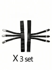 Bộ 2 chiếc kẹp giữ áo sơ mi nam có thể điều chỉnh, kèm kẹp chống trượt - Giúp áo sơ mi luôn được sơ vin gọn gàng cả ngày! - Nhiều màu - Xem 10