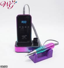 Drill Taladro Para Uñas Profesional Recargable Tornasol Touch 45000 rpm con Velocidad Regulable y Función Reversa - Verde - Ver 1