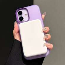DECOPHONE High-Quality Candy-Colored Magnetic Wireless Charging Phone Case, Compatible With Vivo/Poco/Honor And Other Models. Supports Magnetic Wireless Charging, Made With Premium Matte Finish, Built-In Magnetic Charging Protection Structure. - Purple - View 5