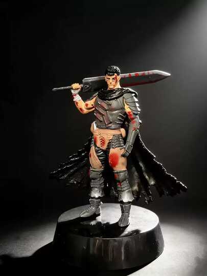 暗黑奇幻战士剑受伤骑士动漫风格收藏雕像桌面摆件礼品