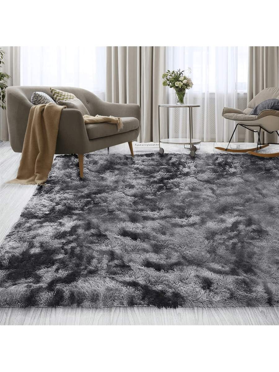 Shaggy Rug 2.00 X 1.50 Living Room Bedroom Office - رمادي مختلط - مشاهدة 1