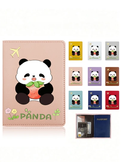 Ví đựng hộ chiếu hình gấu trúc dễ thương nhiều màu sắc, thiết kế gấp gọn tiện dụng, chống nước và bụi, bền chắc, là món quà lý tưởng cho các chuyến đi máy bay, đi làm, du lịch nhóm, dã ngoại gia đình, tụ họp bạn bè và nhiều dịp khác.