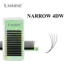 Lashine 12排 0.07D 黑棕色 4DW 型睫毛嫁接，窄间距 4DW 型睫毛，4DU 型睫毛，双头 4DW 型睫毛，卷翘睫毛，专业美容院批发 - D - 查看 8