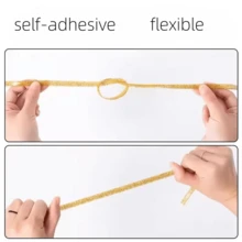 2pcs/Set 6m/236.22in Self-Adhesive Corner Guard Tape | Plastic Edge Protector, No Glue Needed - Easy Tear And Stick Design, Suitable For Tile And Floor Protection, Corner Guards For Living Room, Kitchen, Bathroom - A - View 5