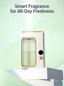 Rechargeable Wall-Mounted Air Freshener, 7-Level Adjustable Wireless Automatic Fragrance Diffuser, Cordless Wall-Mounted Aromatherapy Diffuser, Portable Desktop Aroma Humidifier, Suitable For Home, Bathroom, Toilet - Trắng - Xem 2