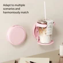 Tempat Gelas Lipat, Rak Gelas Gantung Dinding, Tempat Penyimpanan Minuman untuk Dapur, Kamar Tidur, Kantor, Mobil, Tidak Perlu Pengeboran - tempat gelas air - View 17